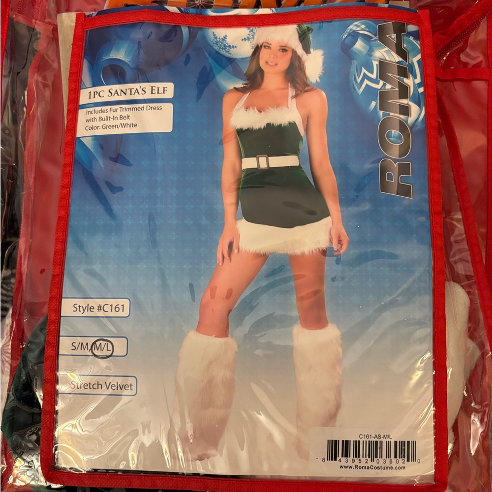 Roma Green and White Elf Costume